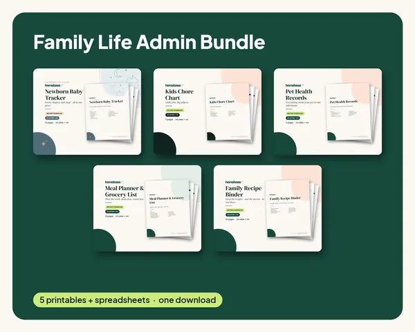 Family Life Admin Bundle – everything included