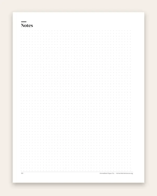 Home Maintenance Log (Paperback): Page 120 of 120