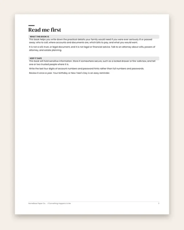 If Something Happens to Me (Paperback): Page 3 of 100