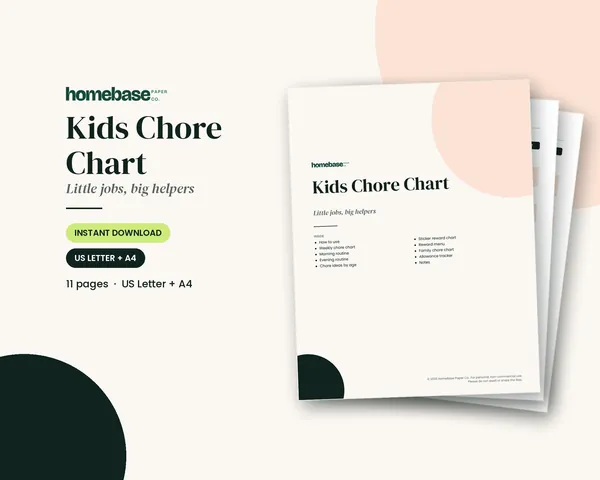 Kids Chore Chart – cover