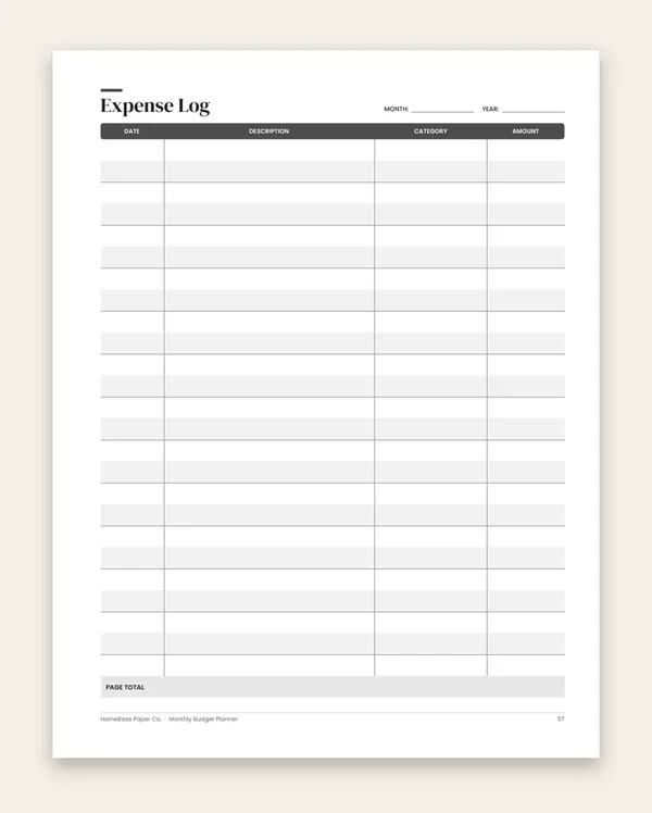 Monthly Budget Planner (Paperback): Page 97 of 120