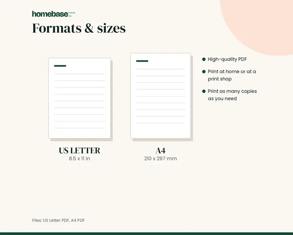Pet Health Records – formats and sizes