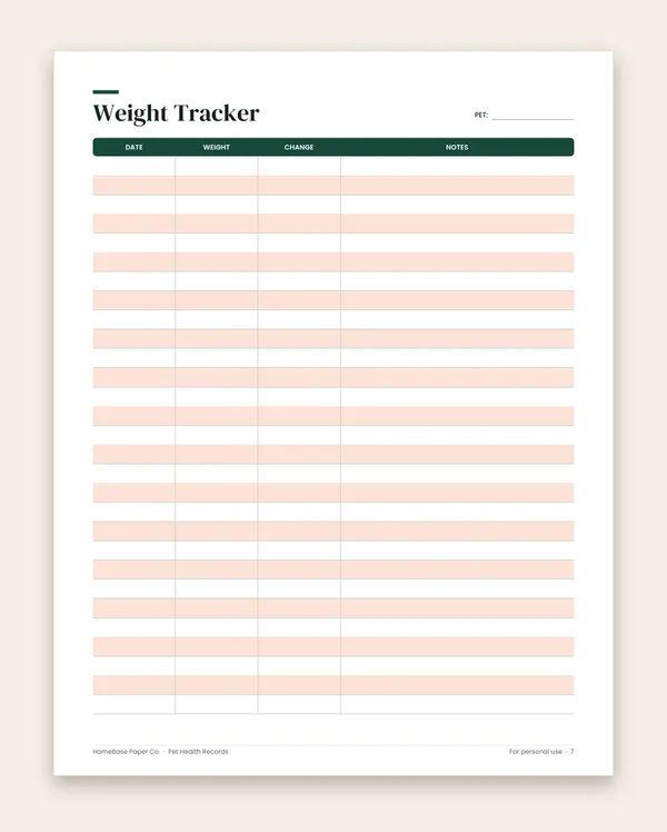 Pet Health Records: Page 7 of 11