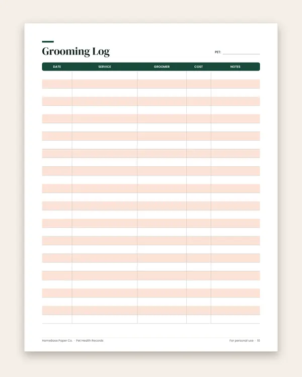 Pet Health Records: Page 10 of 11