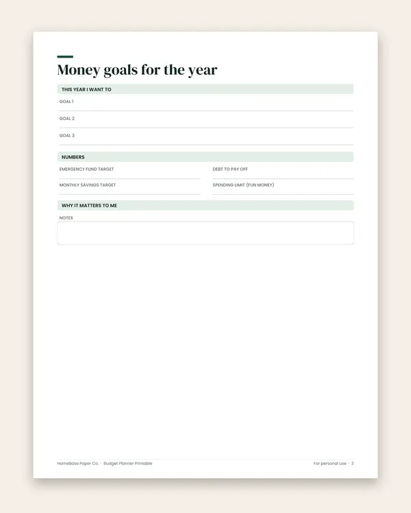 Ultimate Budget Bundle: Budget Planner Printable: Page 3 of 12