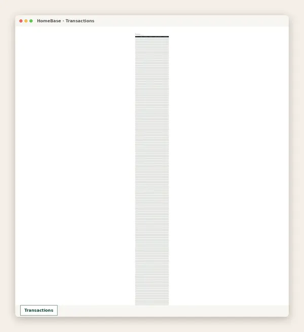 Business Income & Expense Tracker: Spreadsheet tab: Transactions